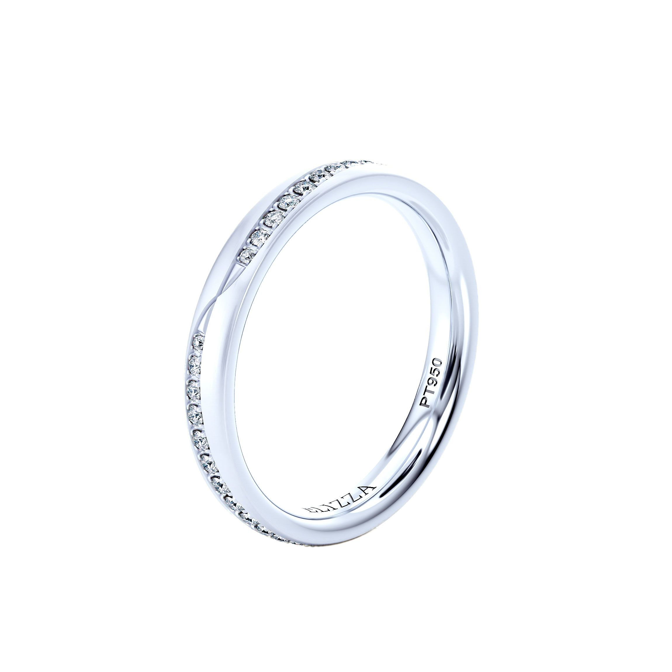 Wedding ring Enno - 14K White gold - For her - 3mm - Matte 2